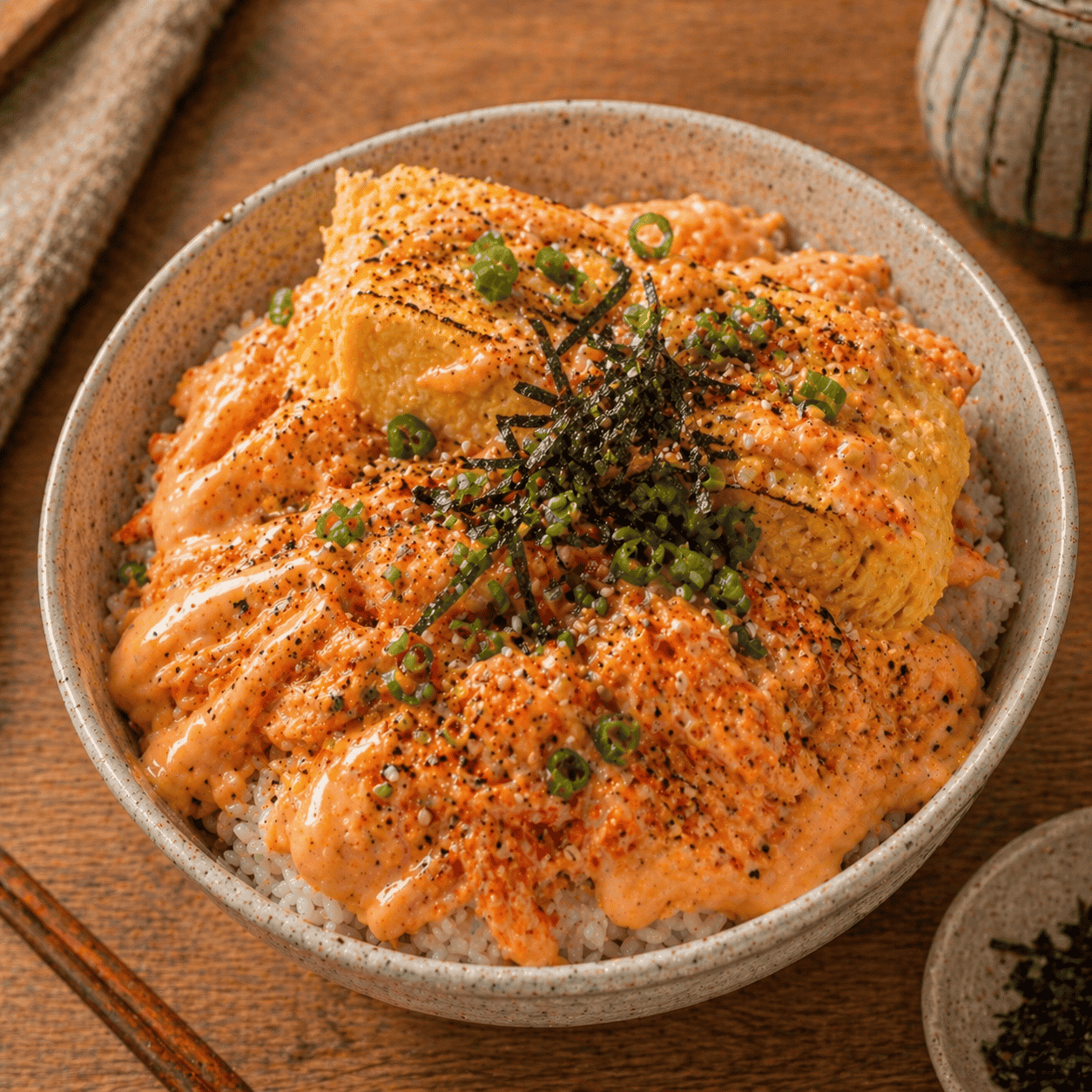 Mentai Rice Tamago Kani Rice Bowl Boss